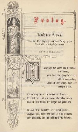 Prolog. Nach den Festen