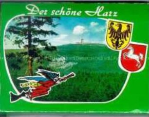 Leporello mit Farbaufnahmen aus dem Harz