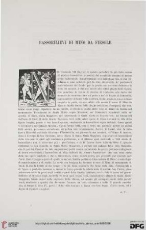 1: Bassorilievi di Mino da Fiesole