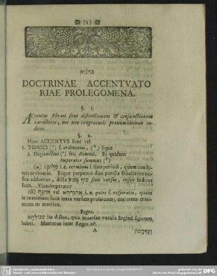 Doctrinae Accentuatoriae Prolegomena