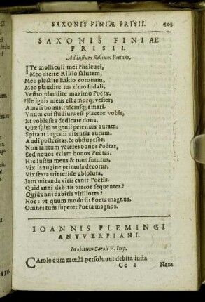 Joannis Flemingi Antverpiani.