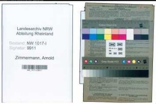 Entnazifizierung Arnold Zimmermann , geb. 12.10.1910 (Anstreicher)