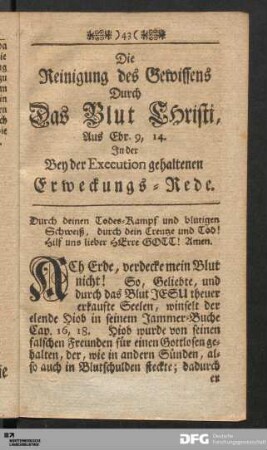 Erweckungs-Rede.