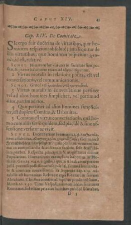 Cap. XIV. De Comitate.