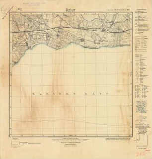 2150 (alte Nr.: 767) Zirchow Kr. Usedom-Wollin, Meßtischblatt (4cm - Karte)