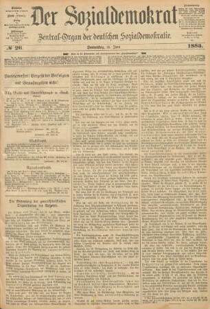 No 26. Donnerstag, 25. Juni 1885.