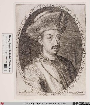 Bildnis Sigismund (Zsigmond) Báthory, Fürst von Siebenbürgen (reg. 1581(88)-99)