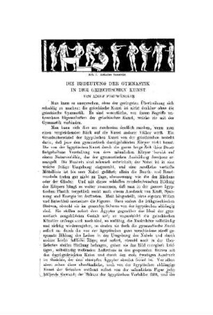 Die Bedeutung der Gymnastik in der griechischen Kunst