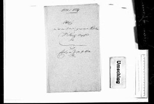 Ablösung der angelegten Rubel und Erhebung von Zinsen (1823-1825)