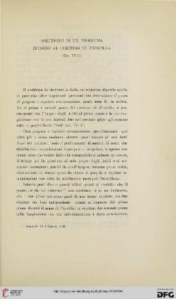 9: Soluzione di un problema intorno al cimitero di Priscilla
