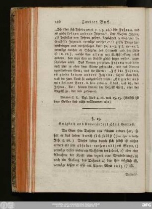 §. 29. Ewigkeit und Unveränderlichkeit Gottes.