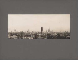 Panorama der Stadt Münster: Ansicht mit Kirchtürmen