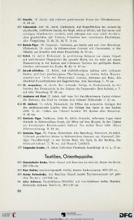 Textilien, Orientteppiche (Nr. 478-507)