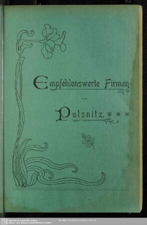 Anzeigen : Empfehlenswerte Firmen von Pulsnitz