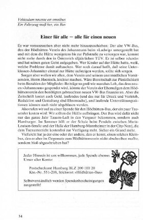Einer für alle - alle für einen neuen