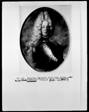 Henrich Wilhelm Graf von Solms
