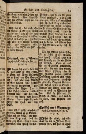 43-52, Evangel. am 5. Sonntage nach Trinitatis; ...