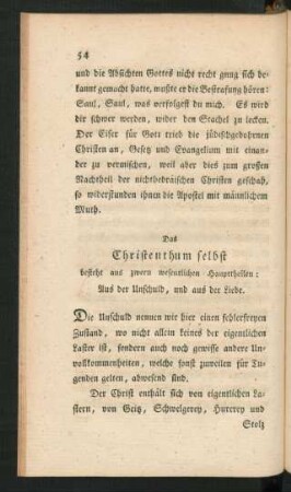 Das Christenthum selbst