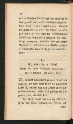 Das Christenthum selbst
