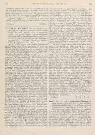 264-266 [Rezension] Bender, Wilhelm, Schleiermachers Theologie mit ihren philosophischen Grundlagen. 1. Thl