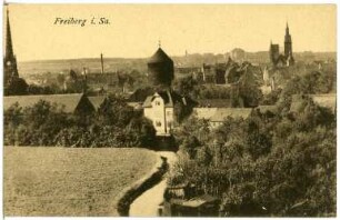 Freiberg. Blick auf Freiberg
