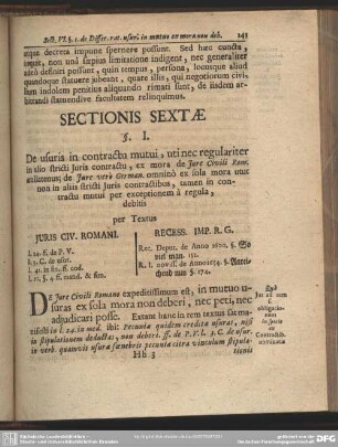 Sectionis Sextae