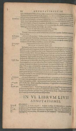 In VI. Librium Livii Annotationes.