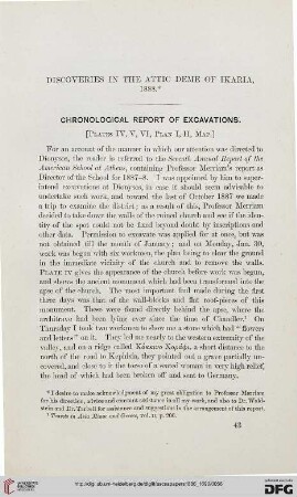 5.1886-90: Discoveries in the Attic Deme of Ikaria, 1888