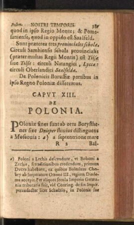 Caput XIII. De Polonia