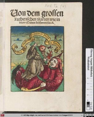 Uon dem grossen || Lutherischen Narren wie in || doctor Murner beschworen hat.#[et]c̃.||