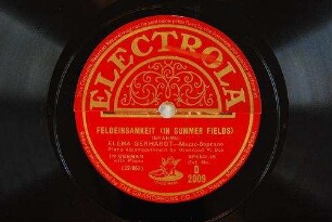 Feldeinsamkeit (In summer fields) / (Brahms)