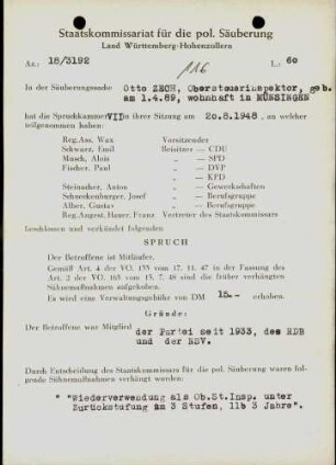 Zech, Otto