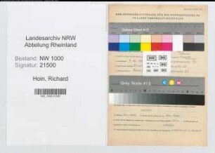 Entnazifizierung Richard Hoin, geb. 08.08.1903 (Lehrer)