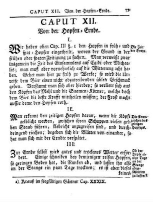 Cap. XII. Von der Hopfen-Ernde.