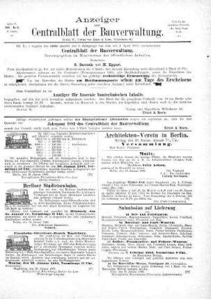 Anzeiger zum Zentralblatt der Bauverwaltung, No. 3