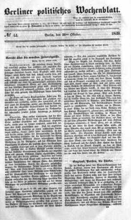 No 43, 26. Oktober 1839