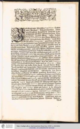 In Kayserlicher Fiscalischen Inquisitions-Sachen wider Abraham