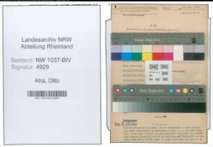 Entnazifizierung Otto Aha , geb. 15.05.1922 (Kriminalsassistent)