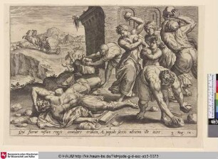 [Die Steinigung des Adoniram; The People Stoning Adoram]