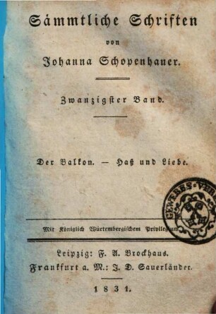 Sämmtliche Schriften, 20. Kleinere Erzählungen und Novellen ; Theil 2