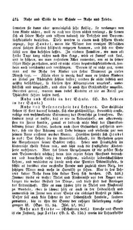 Ruhe und Friede - (Erhaltung ders.)