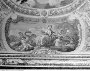 Personifikationen der Religion und die vier Kardinaltugenden, unteres Bildfeld: Justitia