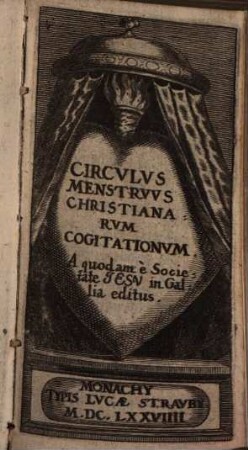 Circvlvs Menstrvvs Christianarvm Cogitationvm