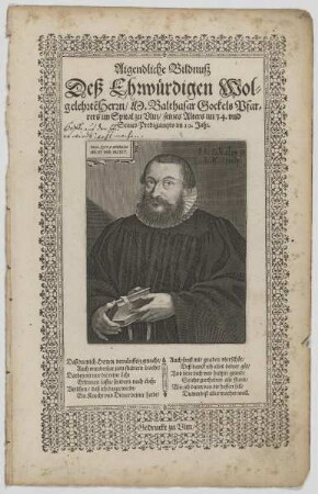 Bildnis des Balthasar Gockel