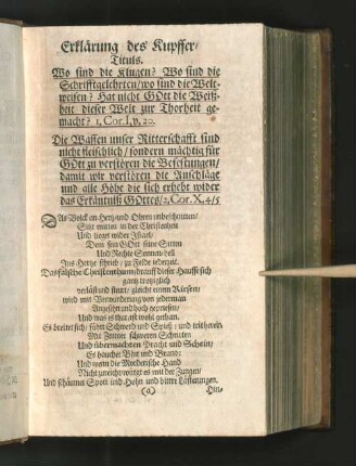 Erklärung des Kupffer-Tituls.
