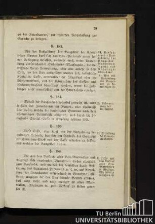 VI. Verfahren bei Auszahlung der Baugelder, Rechnungslegung und Rechnungs-Abnahme.