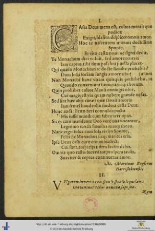 In Nuptias Iacobi Monachi Buttelstadiensis Et Barbaræ
