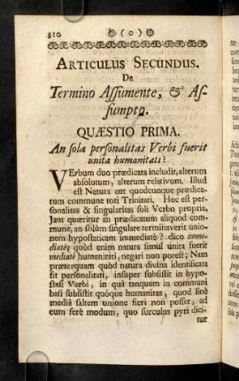 310-360, Articulus Secundus