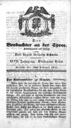 7. Stueck, 14. Februar 1848