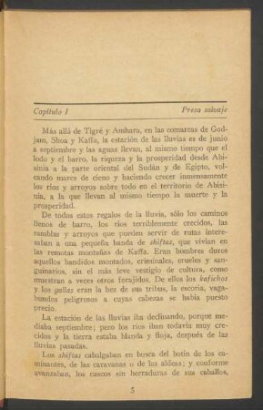 Capítulo I - Presa salvaje